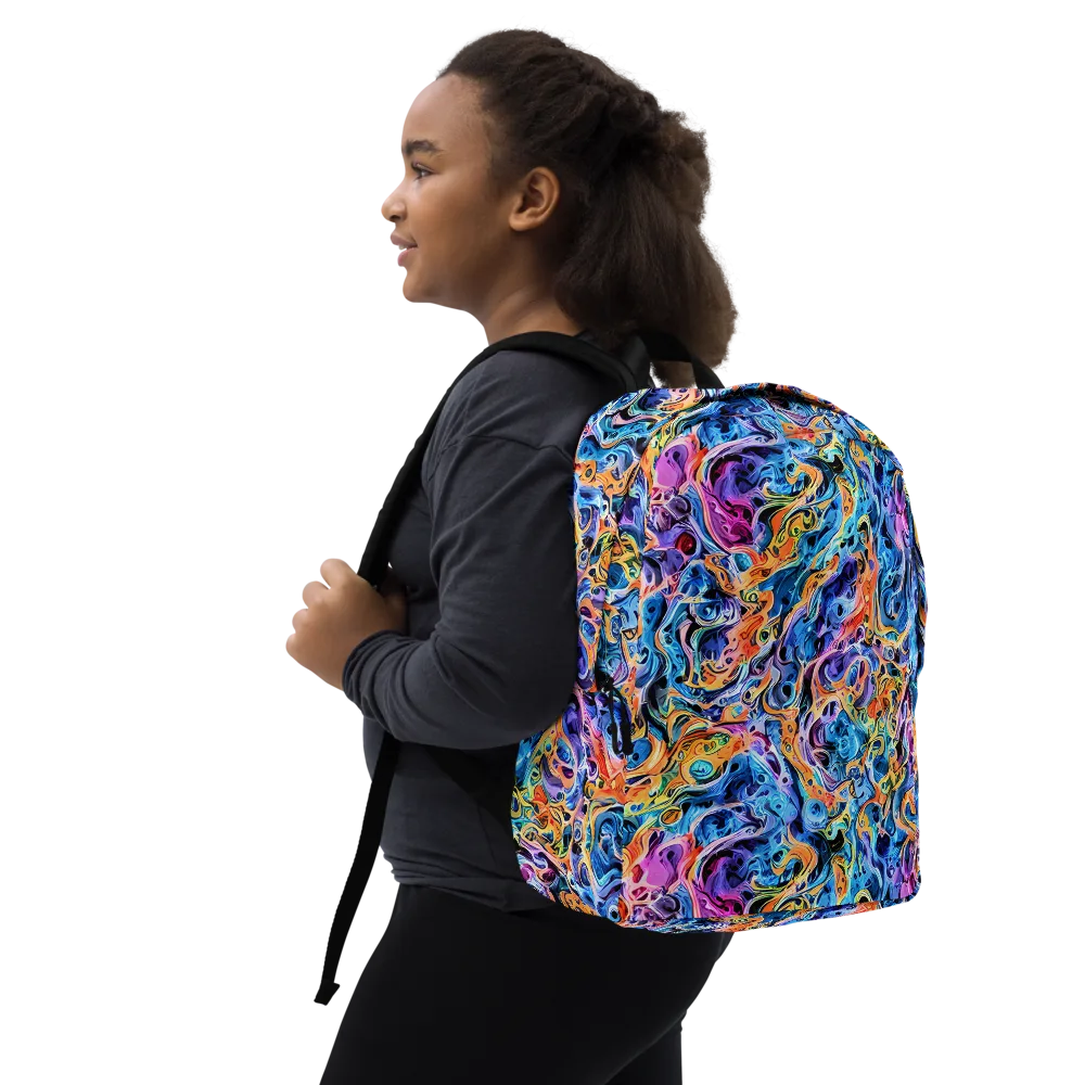 Rococo Vortex on Minimalist Backpack — Right Front