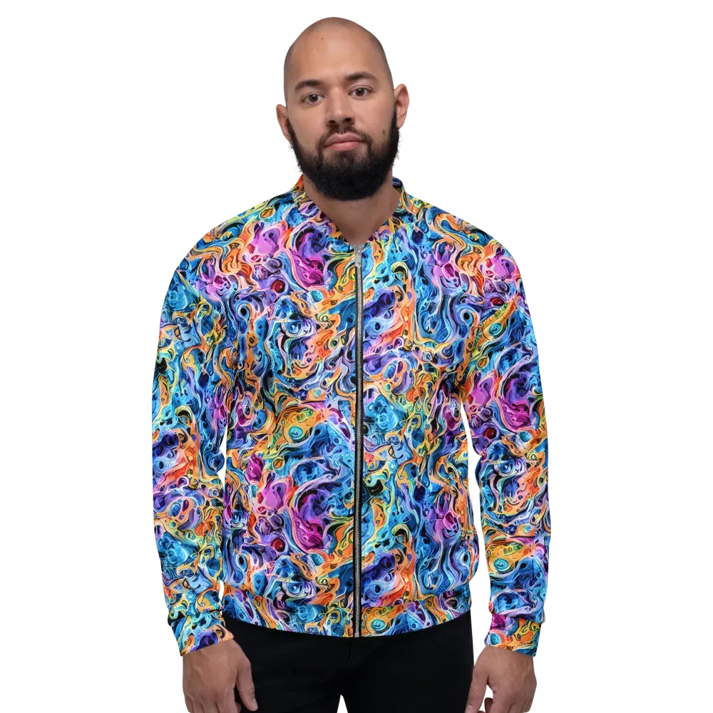 Rococo Vortex on Bomber Jacket — Front