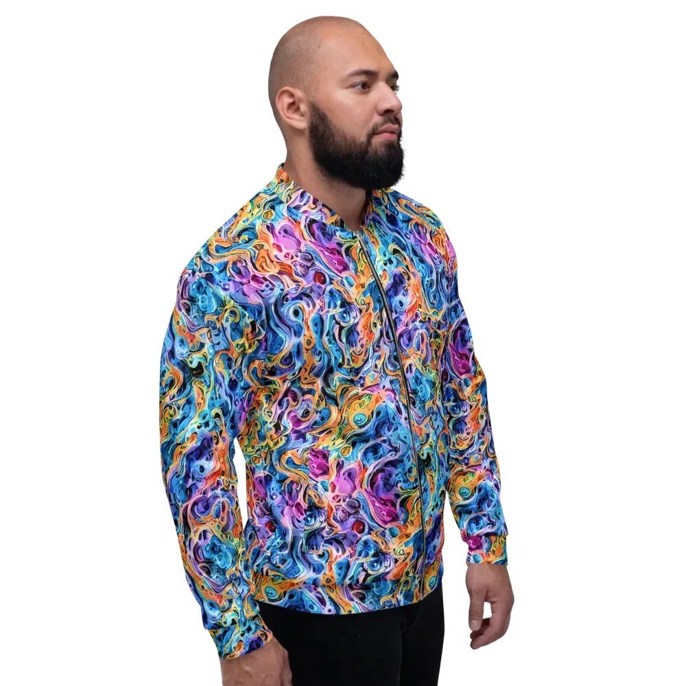 Rococo Vortex on Bomber Jacket — Right