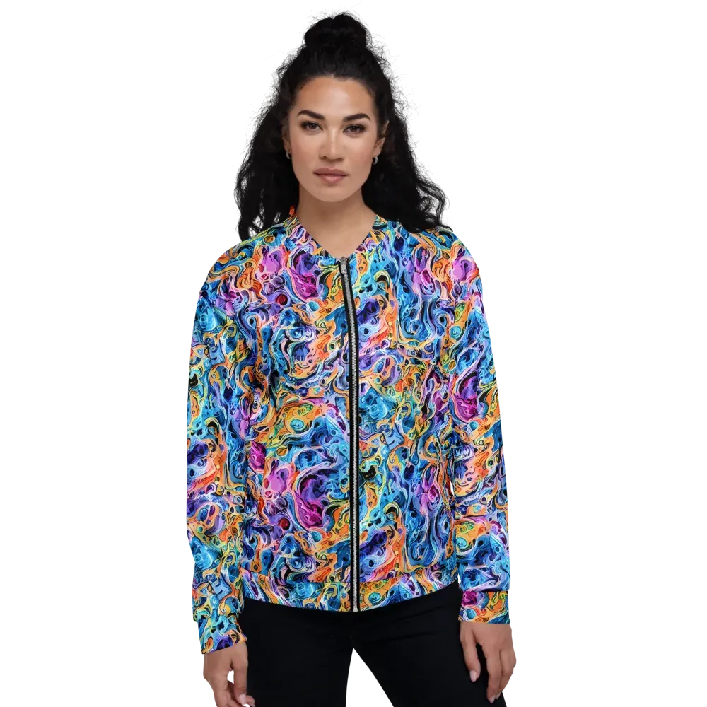 Rococo Vortex on Bomber Jacket — Front
