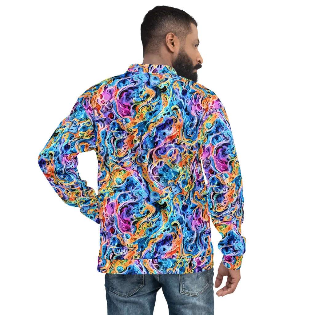 Rococo Vortex on Bomber Jacket — Back
