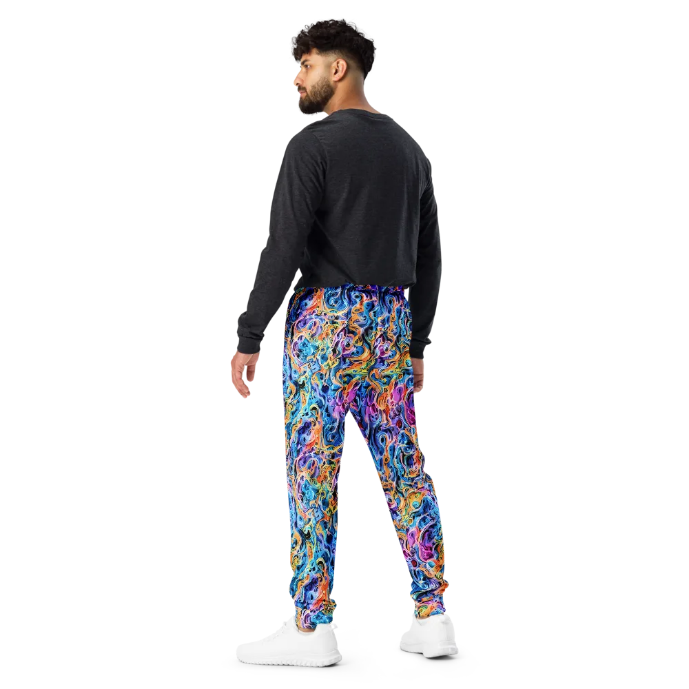 Rococo Vortex on Men's Joggers — Back