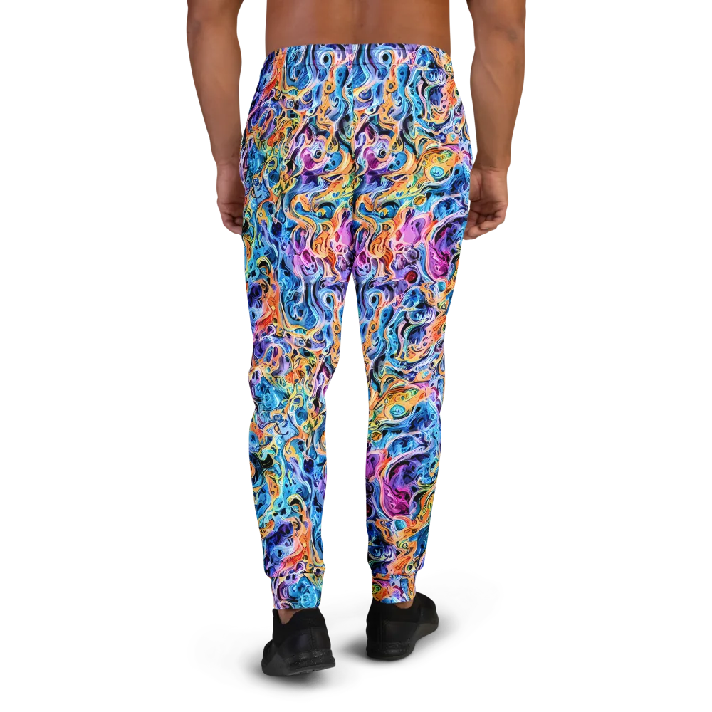 Rococo Vortex on Men's Joggers — Back