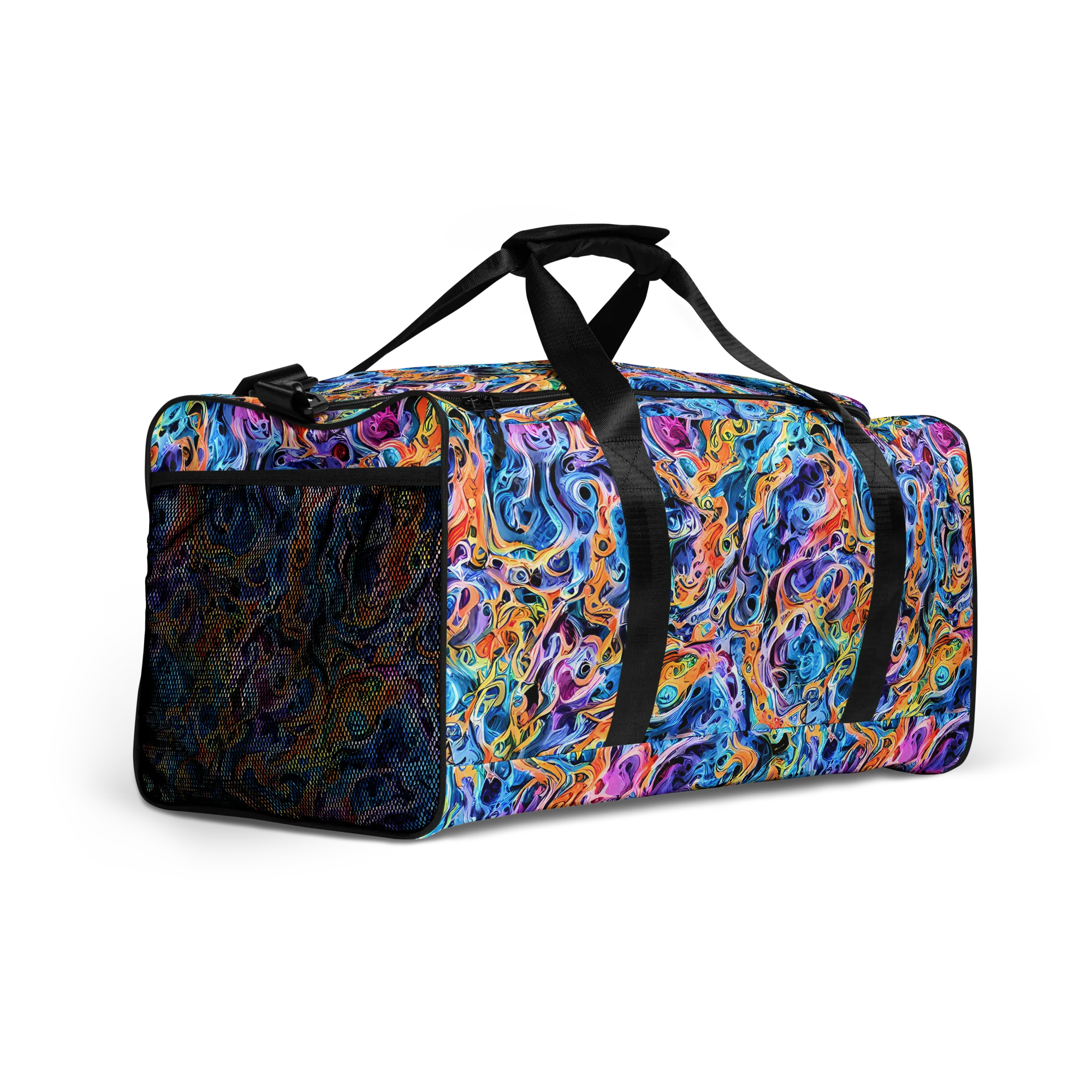 Rococo Vortex on Duffle Bag — Right Front