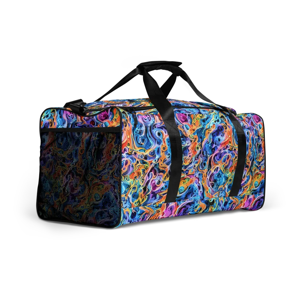 Rococo Vortex on Duffle Bag — Right Front