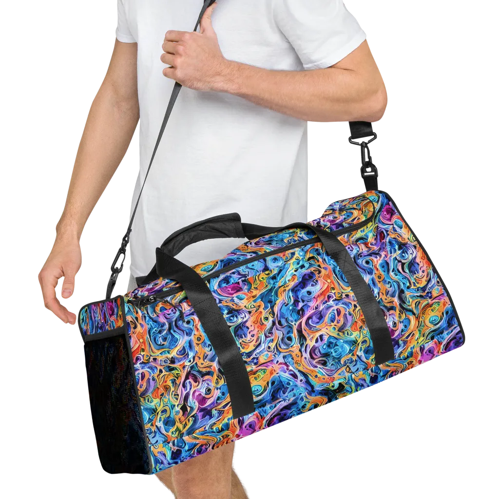 Rococo Vortex on Duffle Bag — Right Front