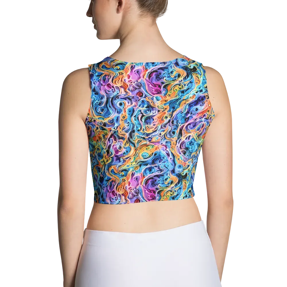 Rococo Vortex on Crop Top — Back