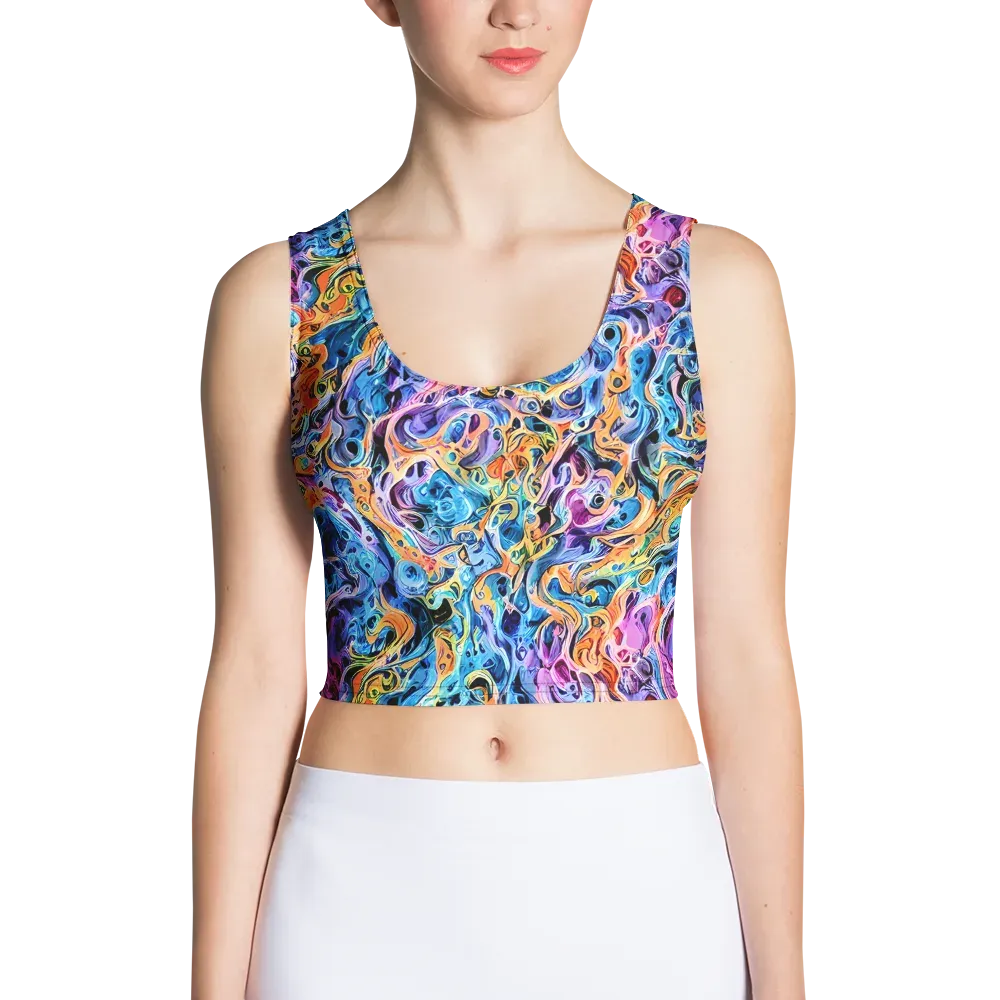 Rococo Vortex on Crop Top — Front