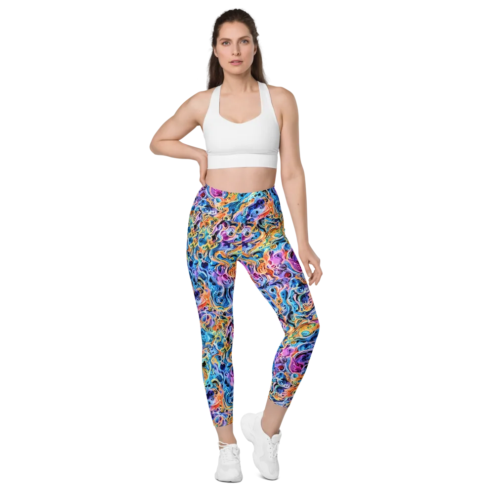 Rococo Vortex on Leggings with Pockets — Front