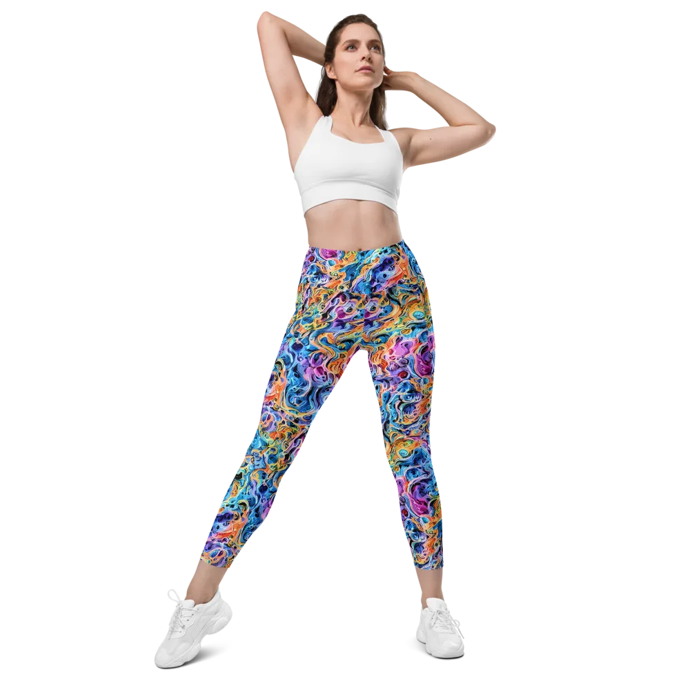 Rococo Vortex on Leggings with Pockets — Front