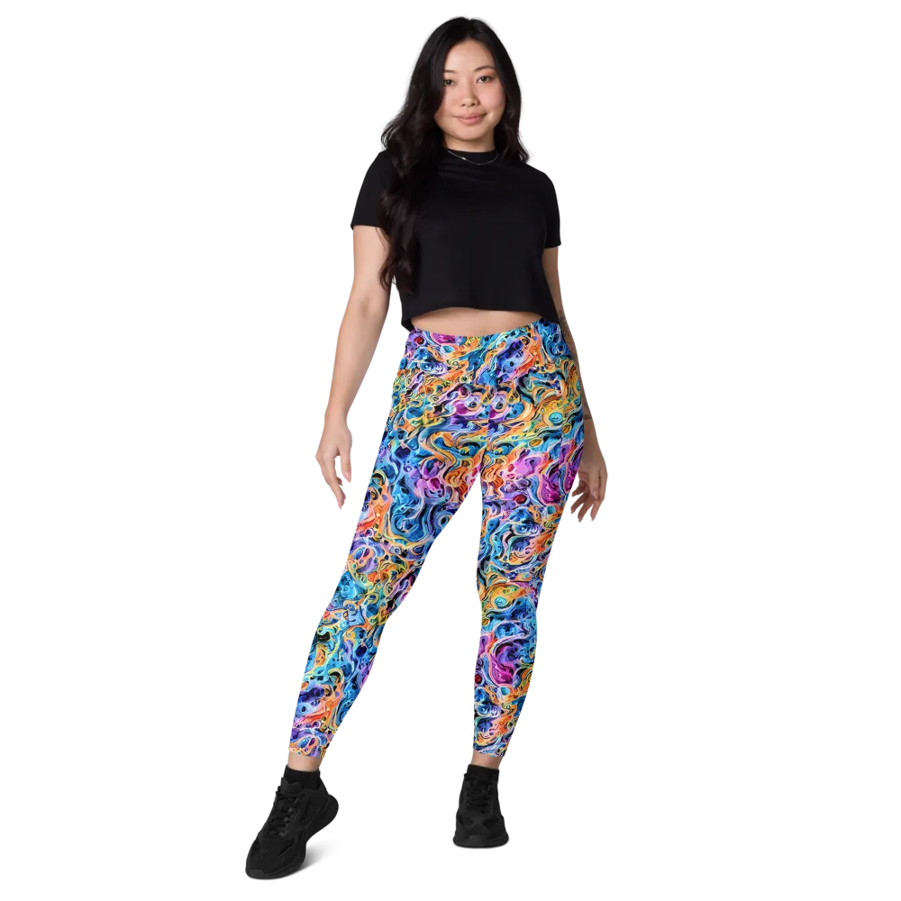 Rococo Vortex on Leggings with Pockets — Front