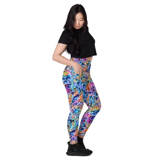 Rococo Vortex on a Leggings with Pockets