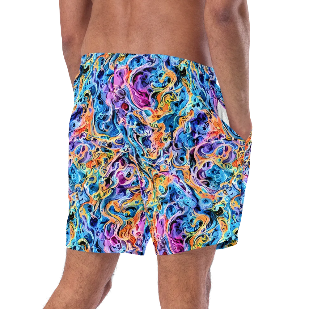 Rococo Vortex on Swim Trunks — Right Back