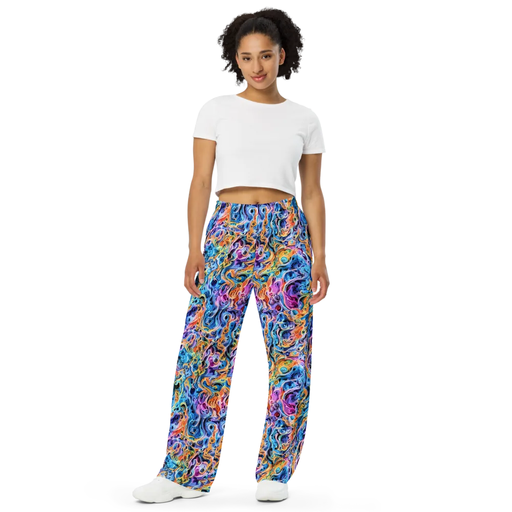 Rococo Vortex on Wide-Leg Pants — Front