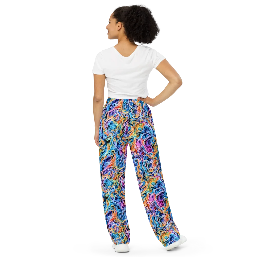 Rococo Vortex on Wide-Leg Pants — Back