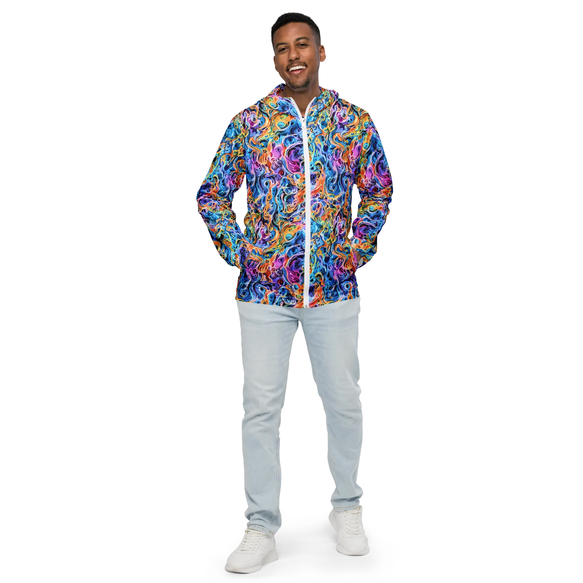 Rococo Vortex on Men's Windbreaker — Front