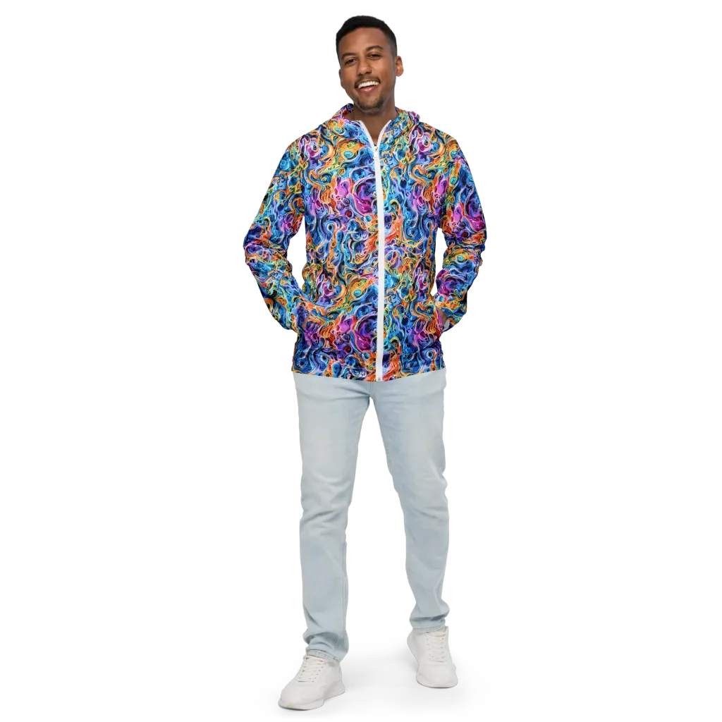 Rococo Vortex on Men's Windbreaker — Front