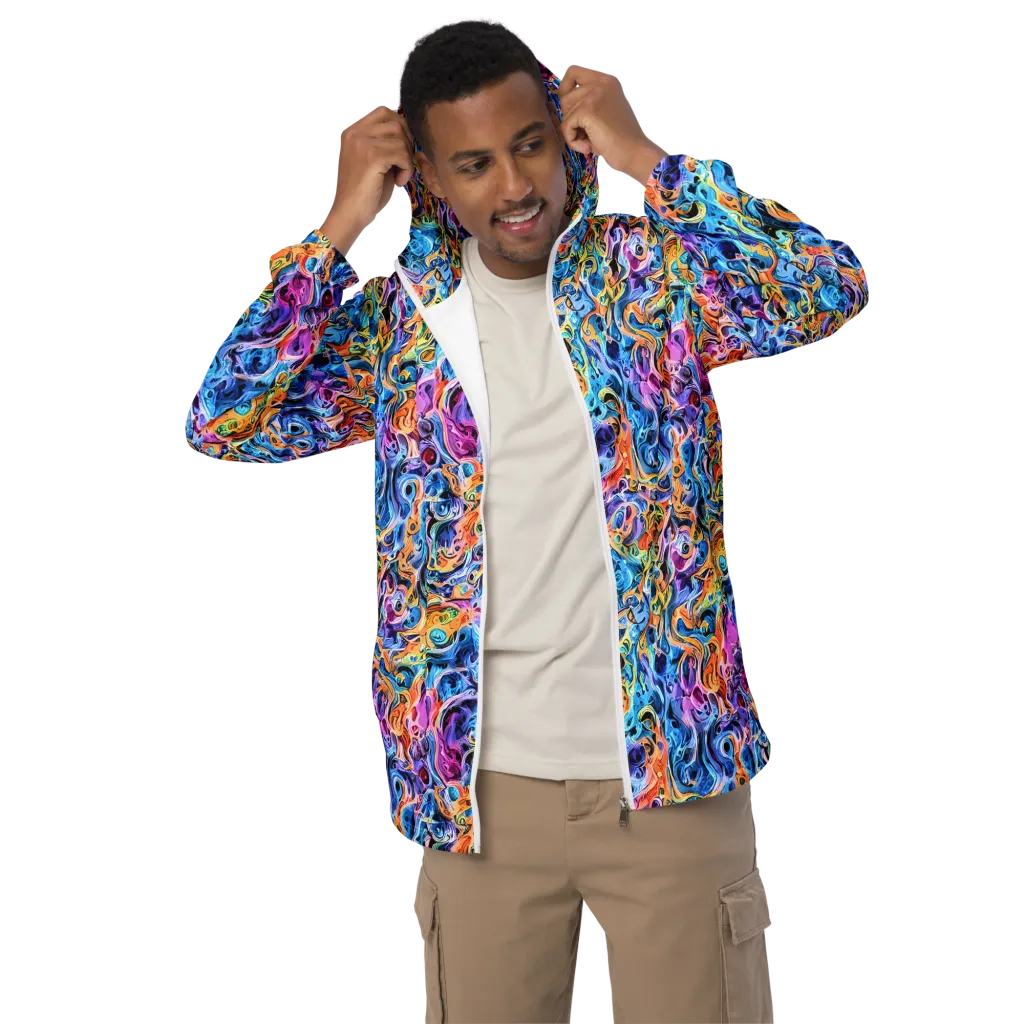 Rococo Vortex on Men's Windbreaker — Front