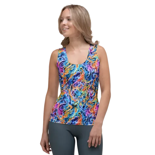 Rococo Vortex on a Women's Tank Top