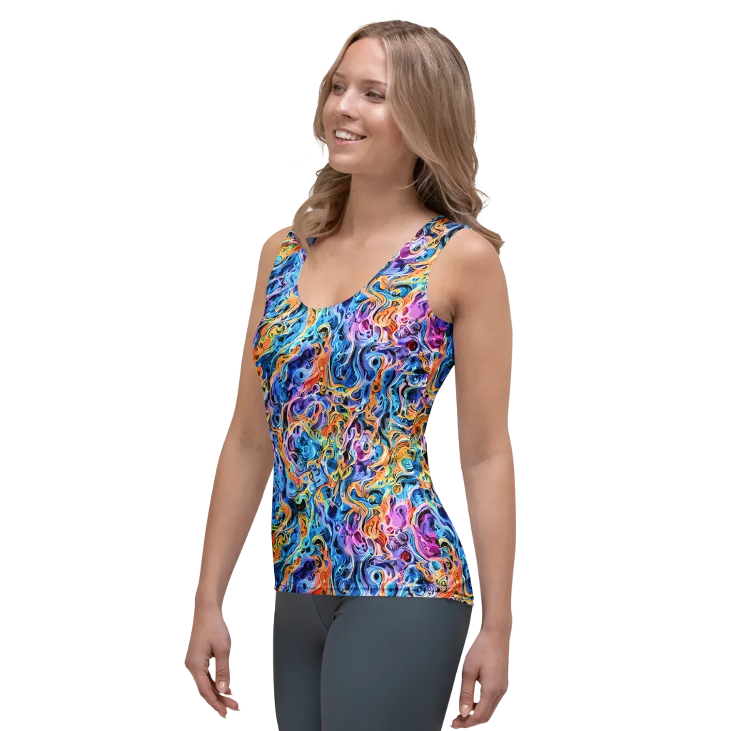 Rococo Vortex on Women's Tank Top — Left Front
