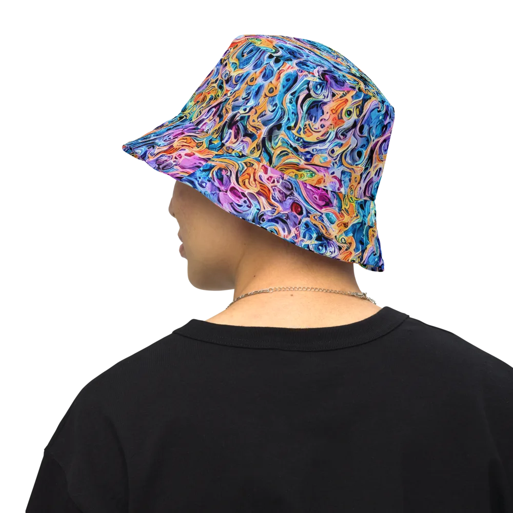 Rococo Vortex on Reversible Bucket Hat — Back Inside