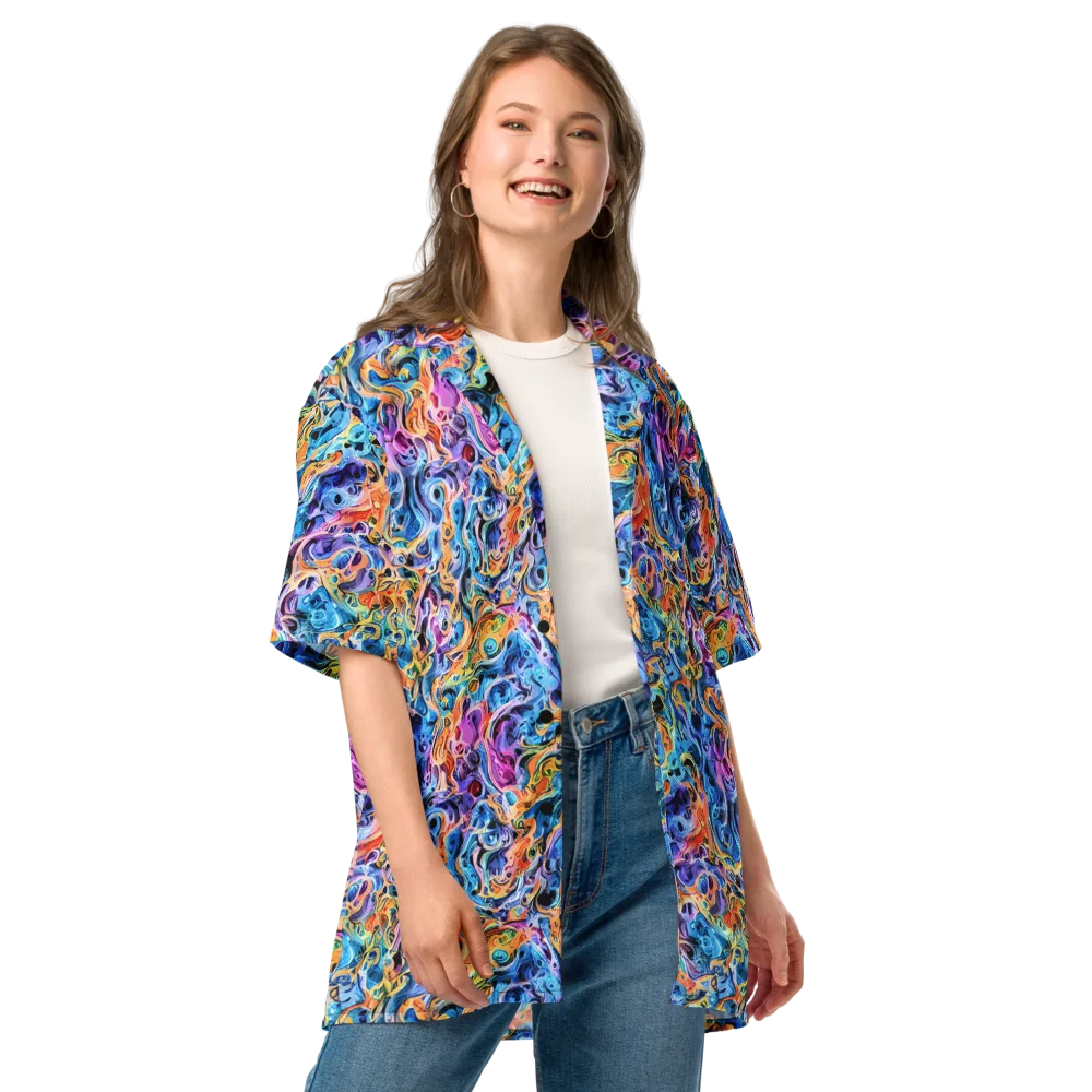 Rococo Vortex on Button Shirt — Front