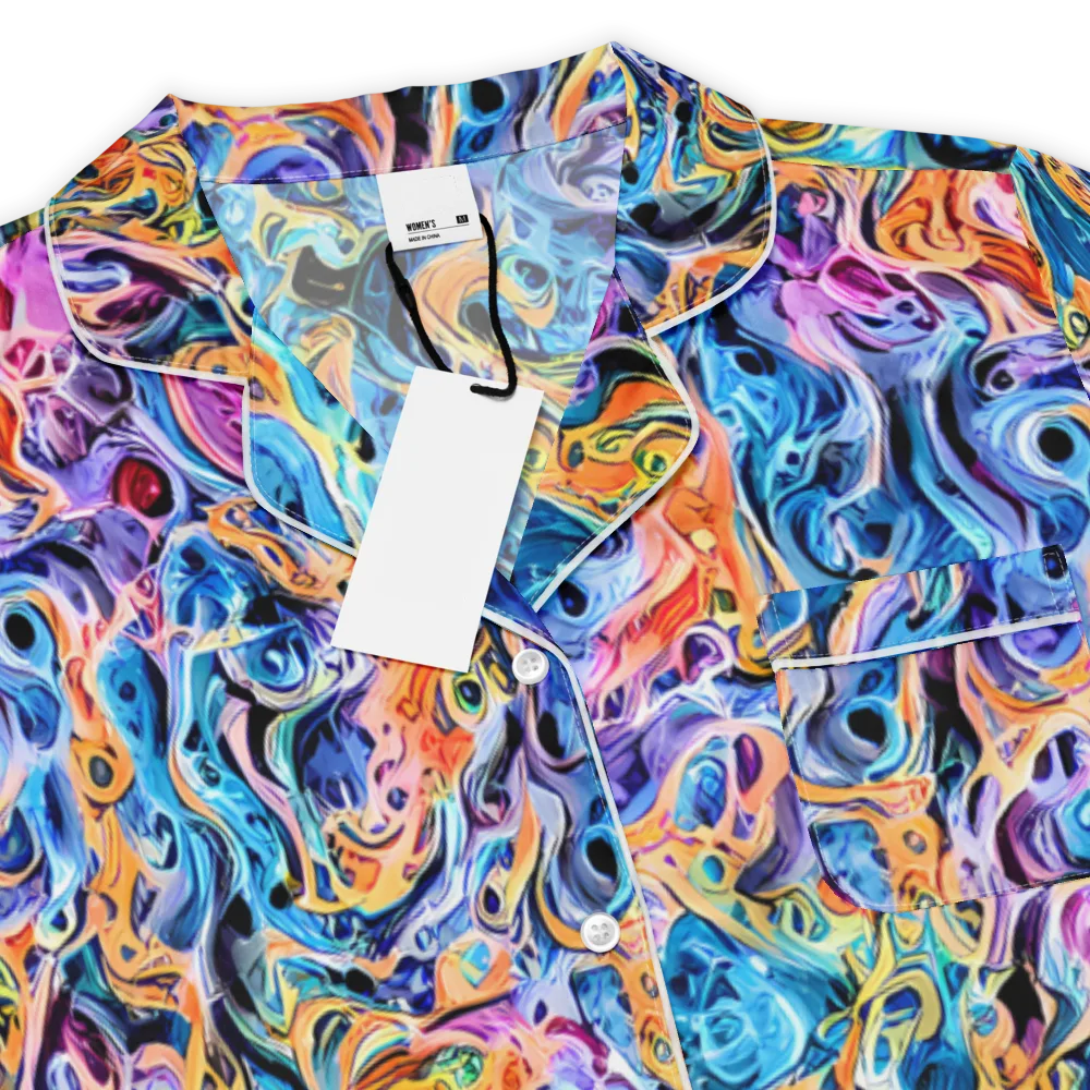 Rococo Vortex on Women's Short Sleeve Pajama Top — Product details