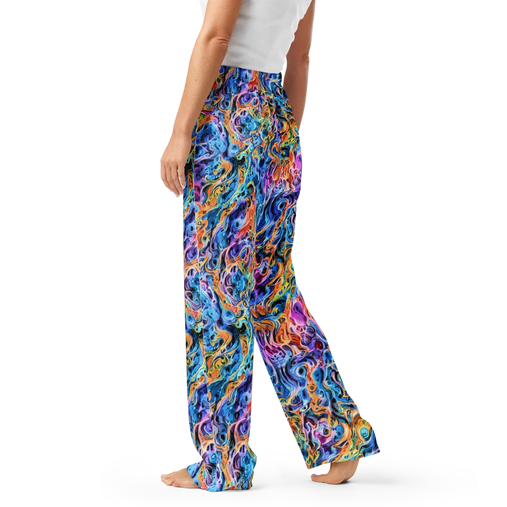 Rococo Vortex on Women's Pajama Pants — Left