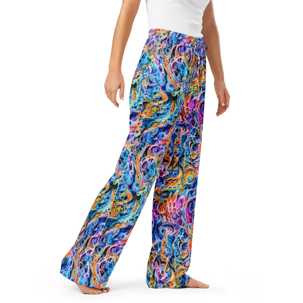 Rococo Vortex on Women's Pajama Pants — Right Front