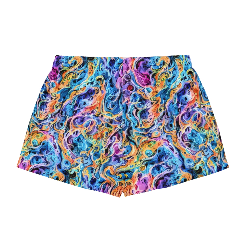 Rococo Vortex on Women's Pajama Shorts — Back