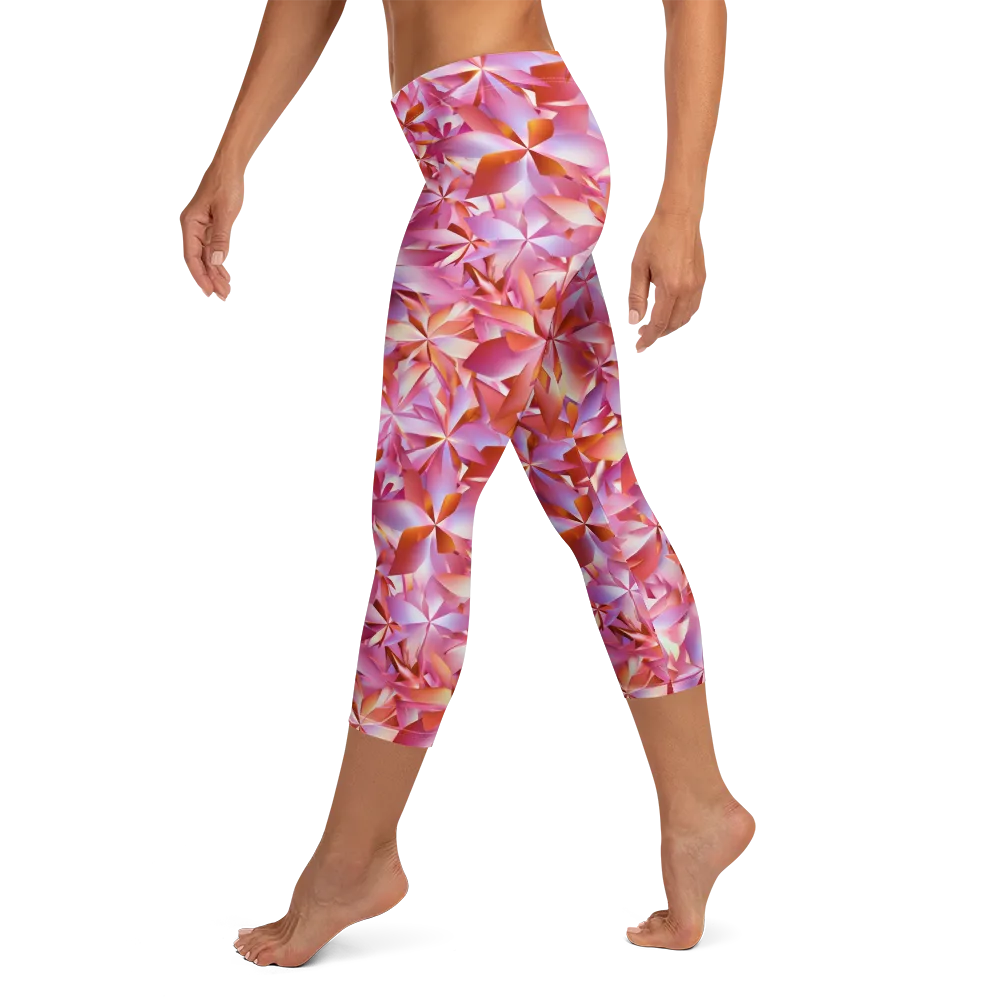 Petal Prism on Capri Leggings — Left