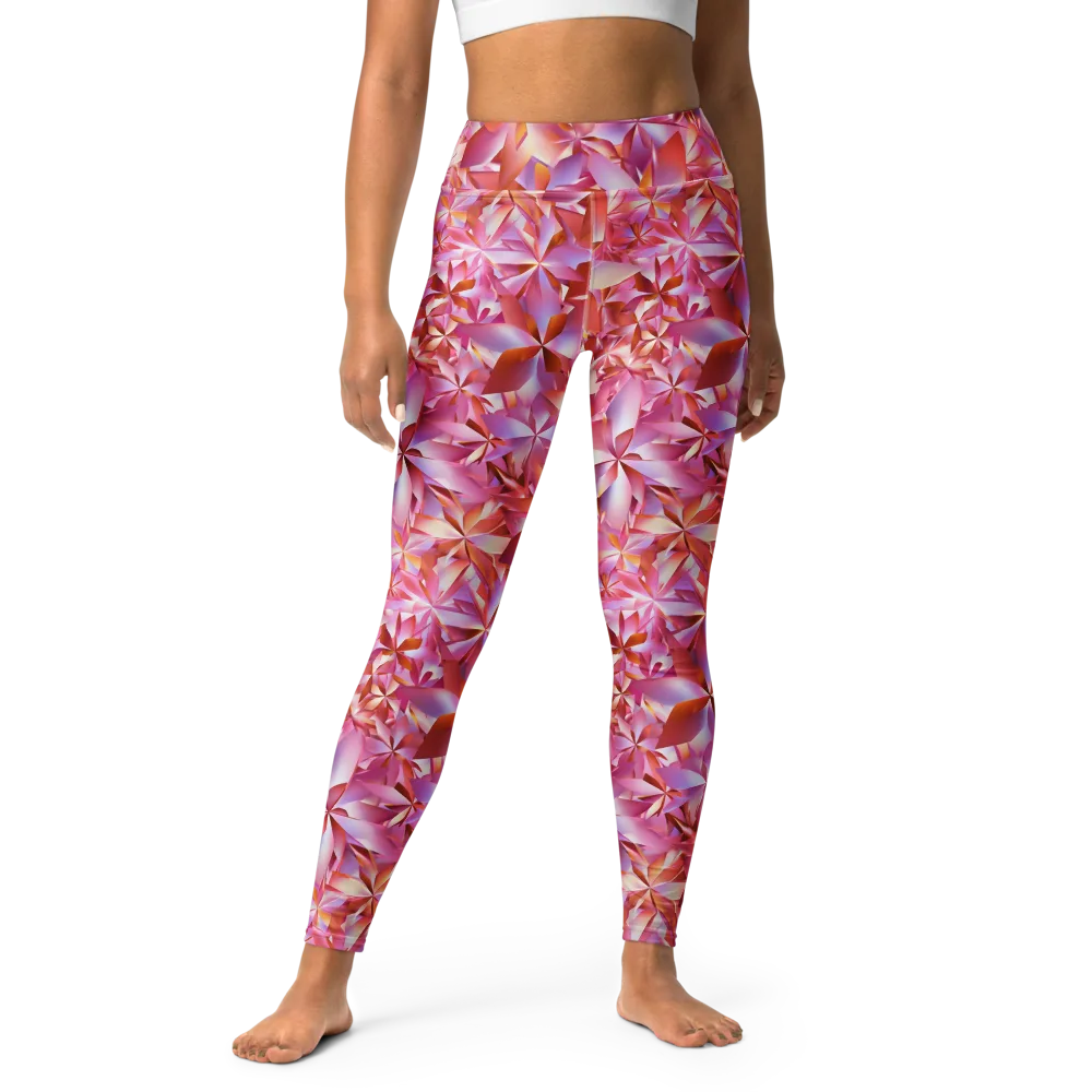 Petal Prism on Yoga Leggings — Front