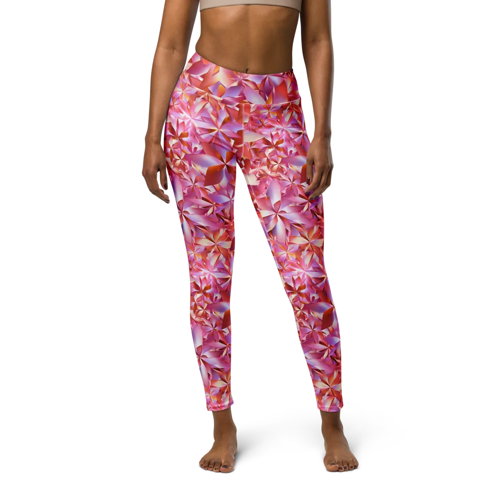 Petal Prism on Yoga Leggings — Front