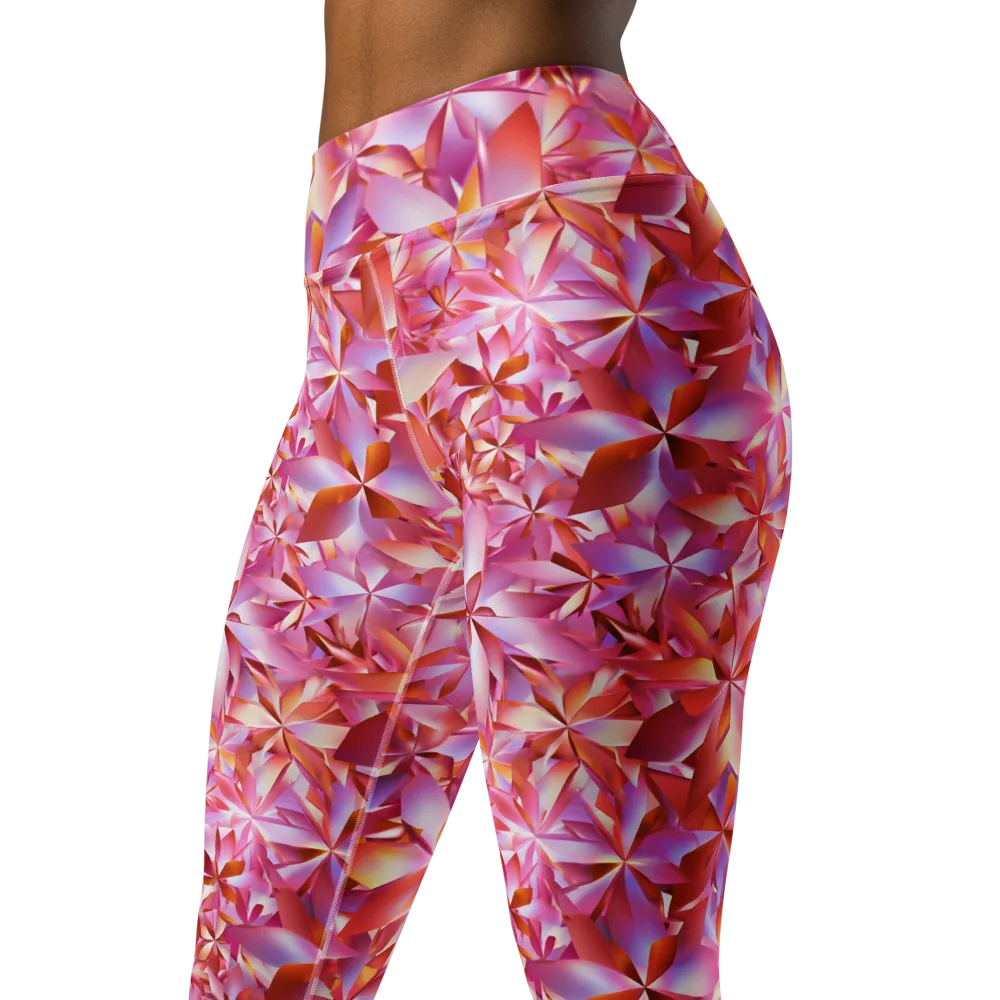 Petal Prism on Yoga Leggings — Left Front