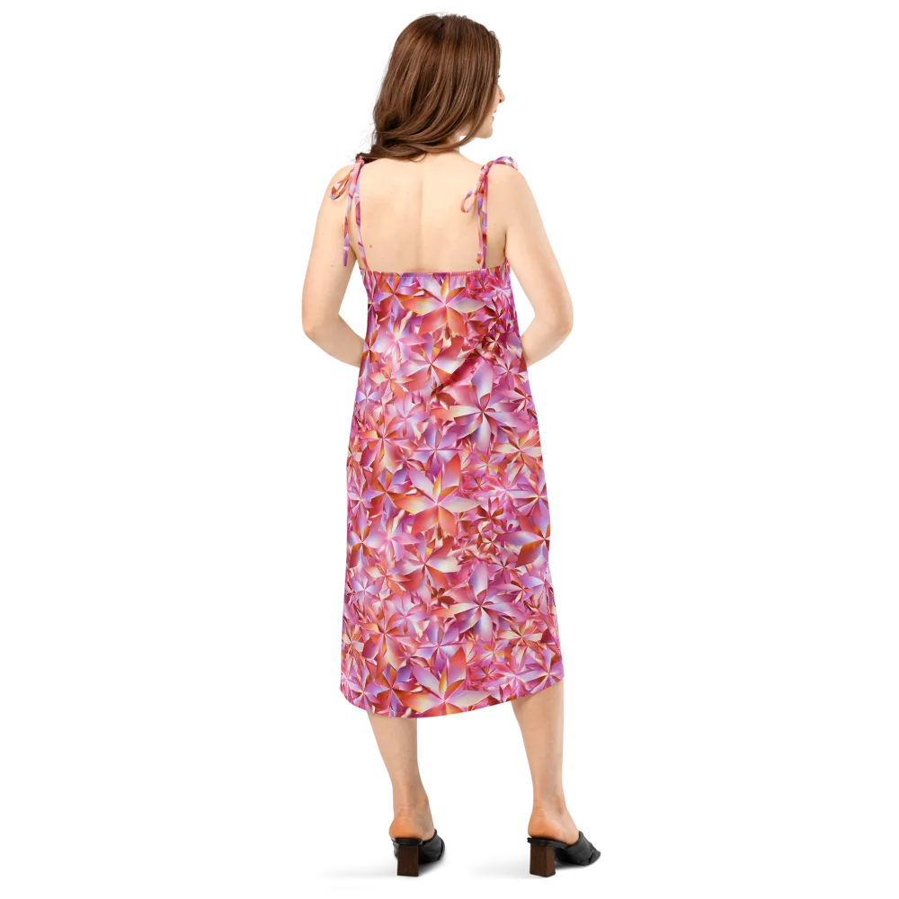 Petal Prism on Slip Dress — Back