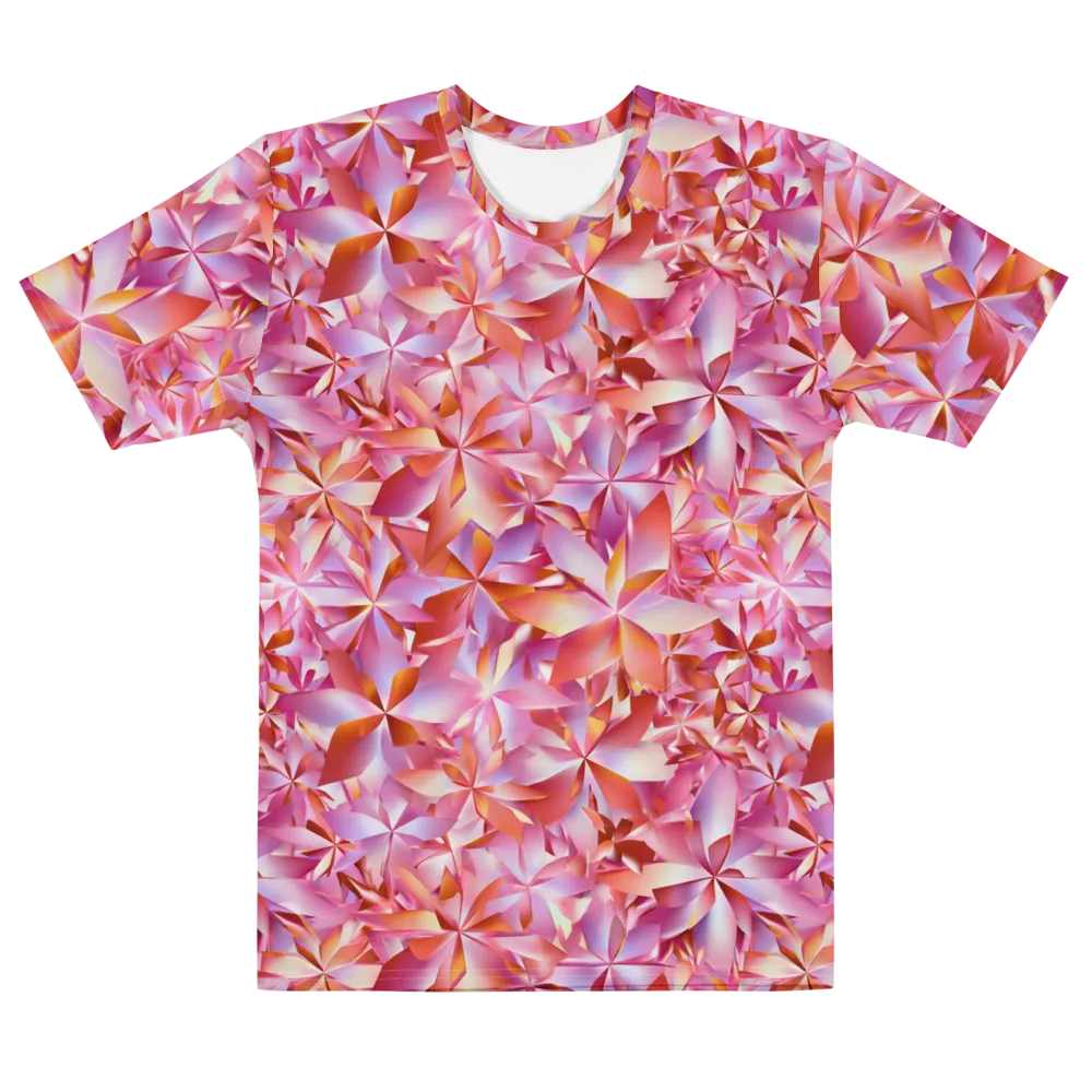 Petal Prism on Men's Cotton Crew Neck T-Shirt — Front