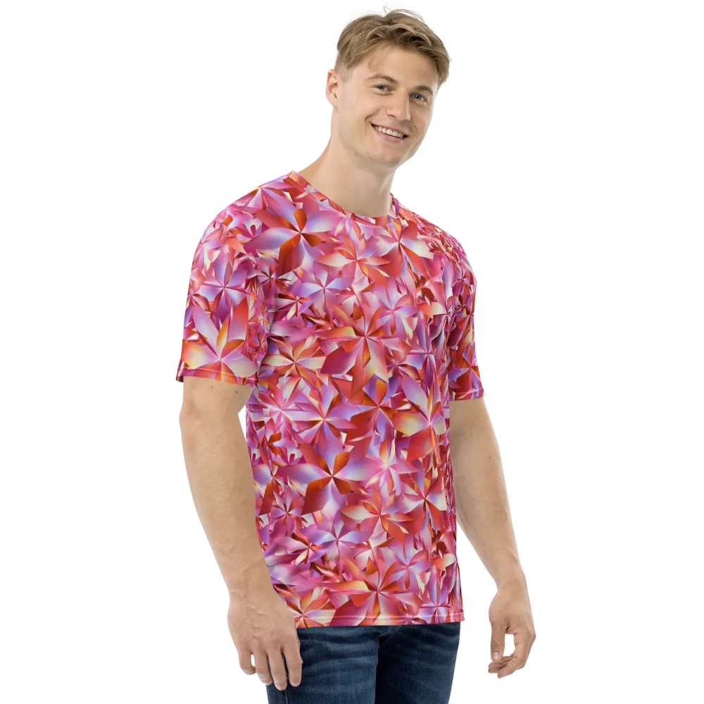Petal Prism on Men's Crew Neck T-Shirt — Right