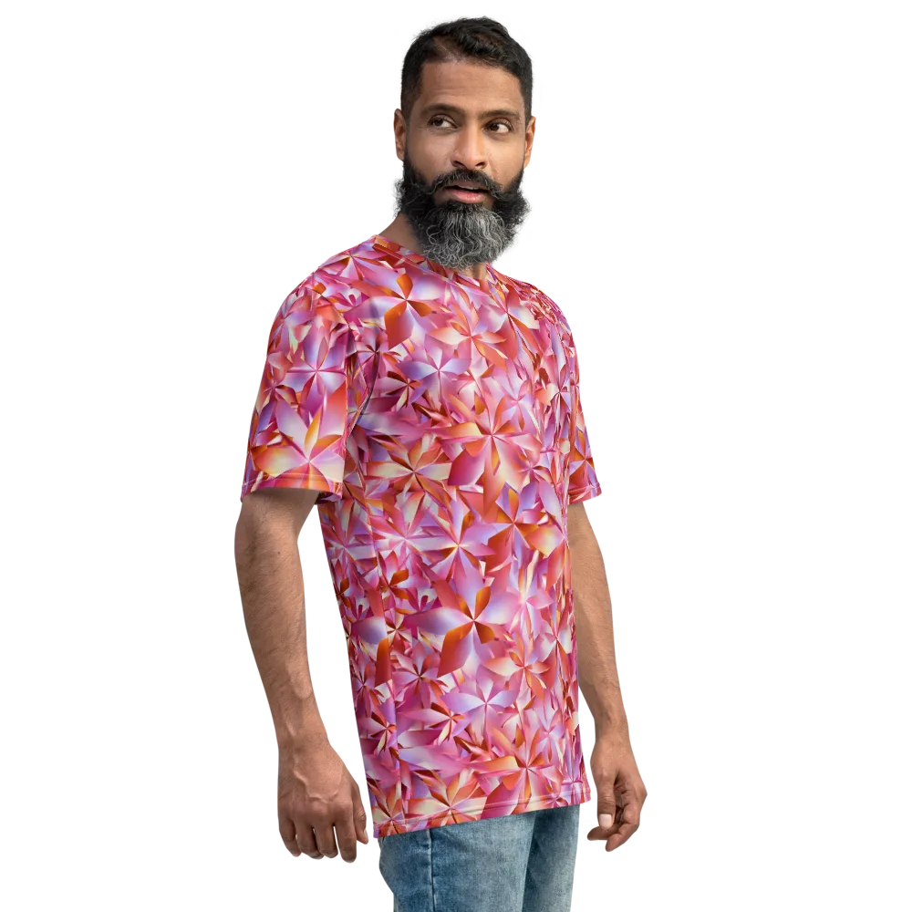 Petal Prism on Men's Crew Neck T-Shirt — Right