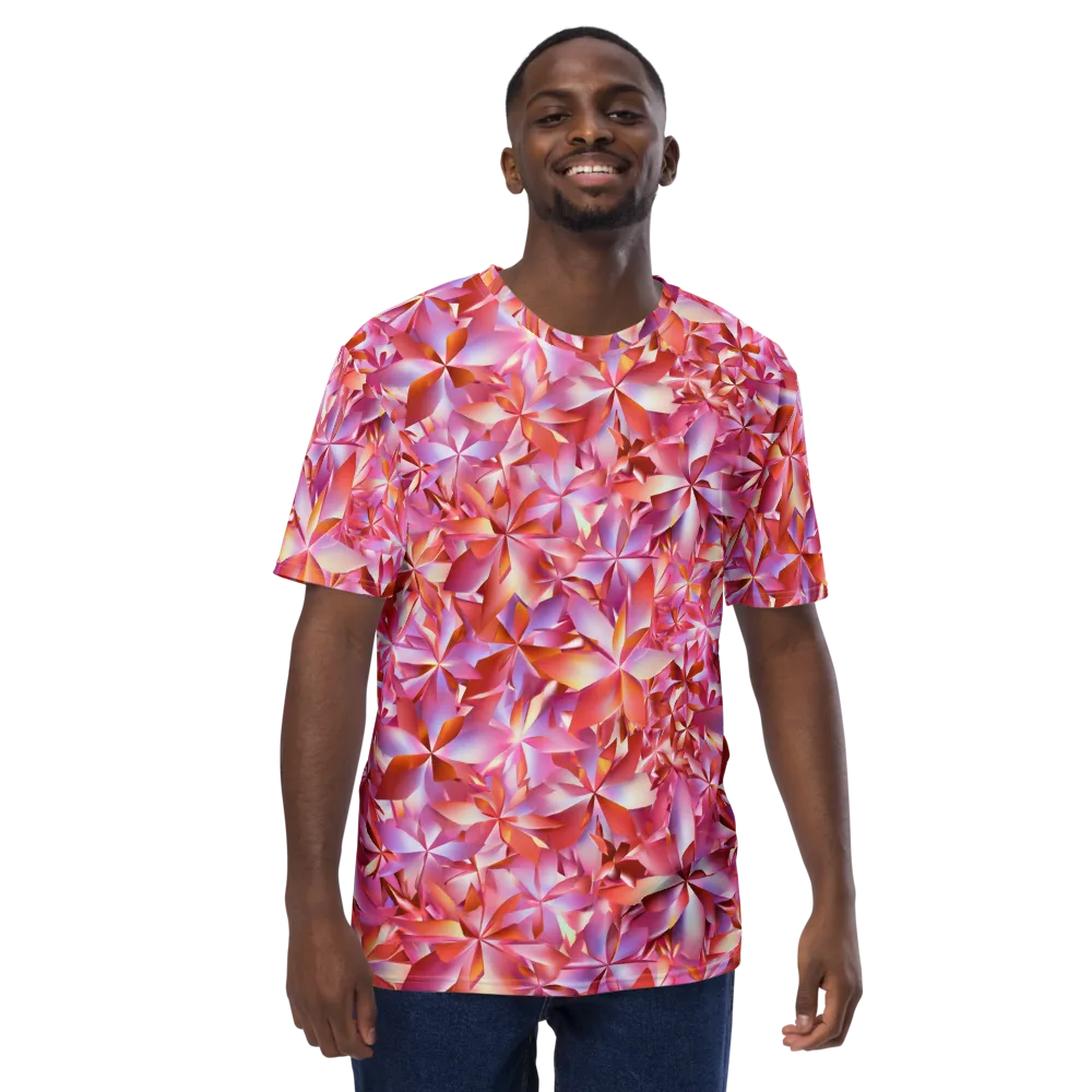 Petal Prism on Men's Crew Neck T-Shirt — Front