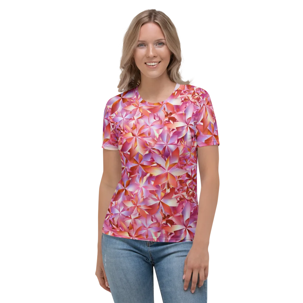 Petal Prism on Women's Crew Neck T-Shirt — Front