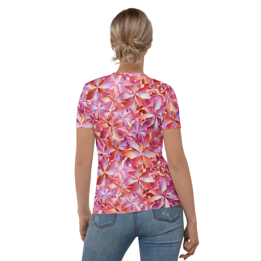 Petal Prism on Women's Crew Neck T-Shirt — Back
