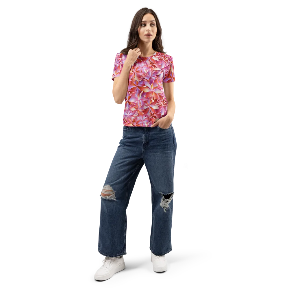 Petal Prism on Women's Crew Neck T-Shirt — Front