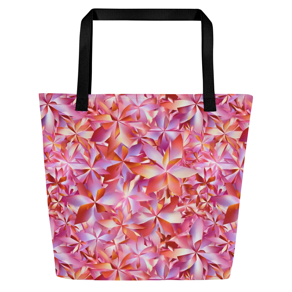 Petal Prism on Large Tote Bag W/ Pocket — Front