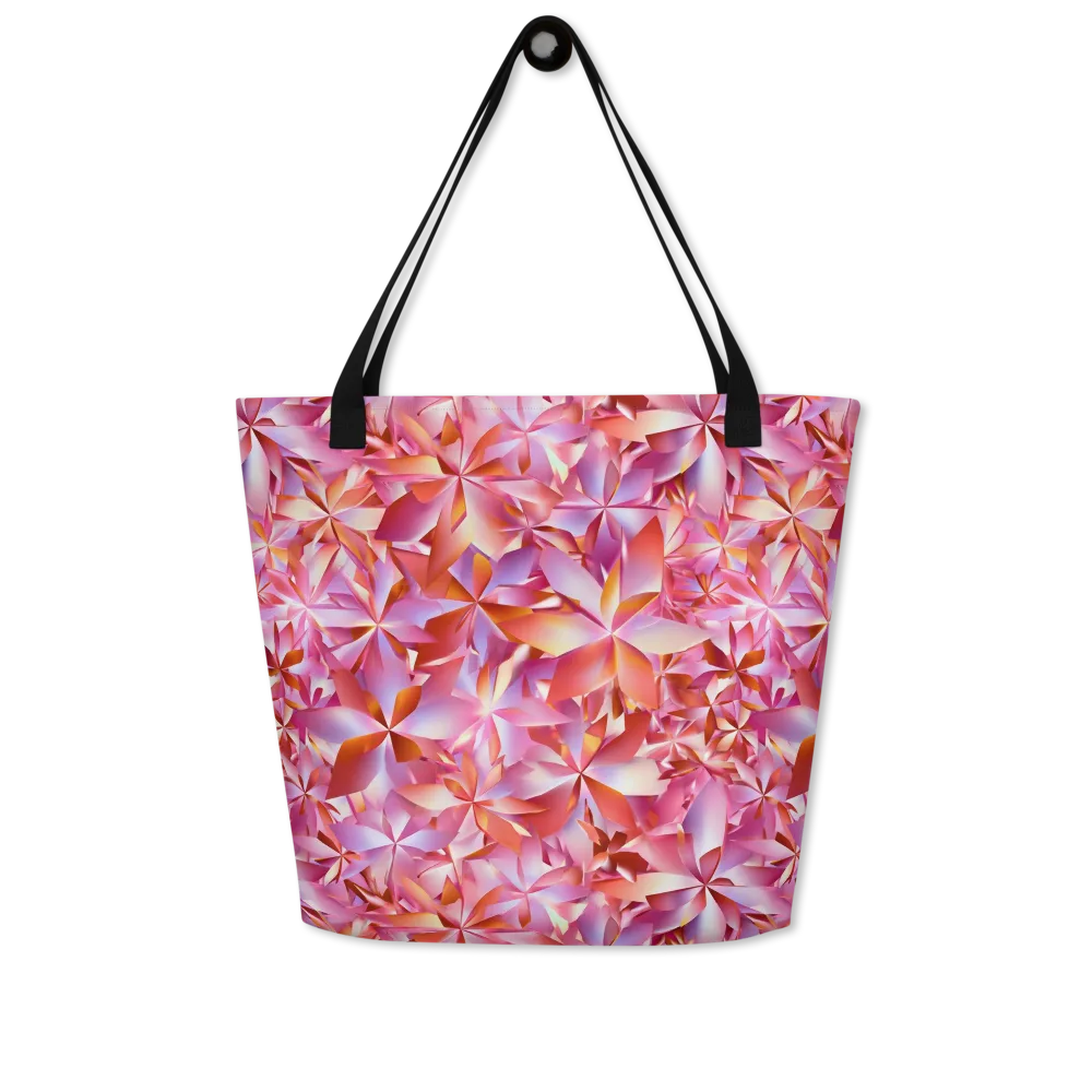 Petal Prism on Large Tote Bag W/ Pocket — Front