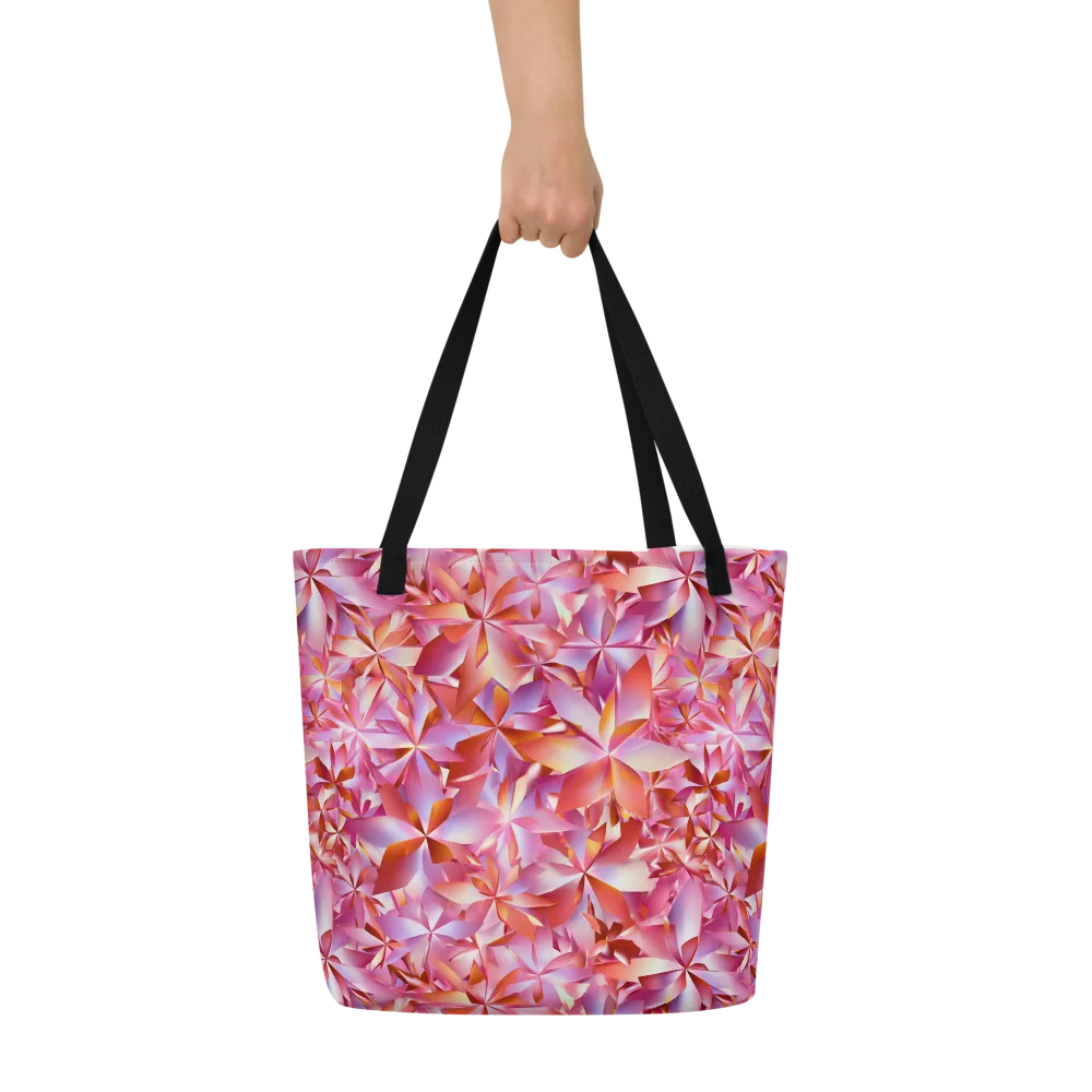 Petal Prism on Large Tote Bag W/ Pocket — Front