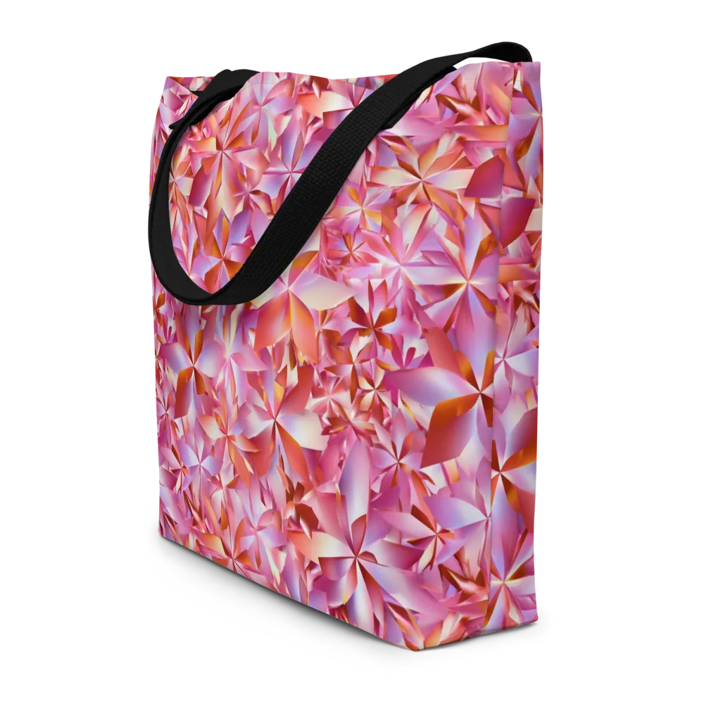 Petal Prism on Large Tote Bag W/ Pocket — Front
