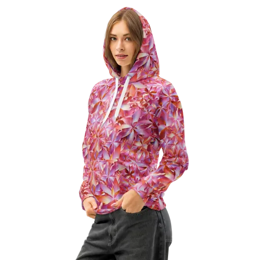 Petal Prism on a Cotton Hoodie