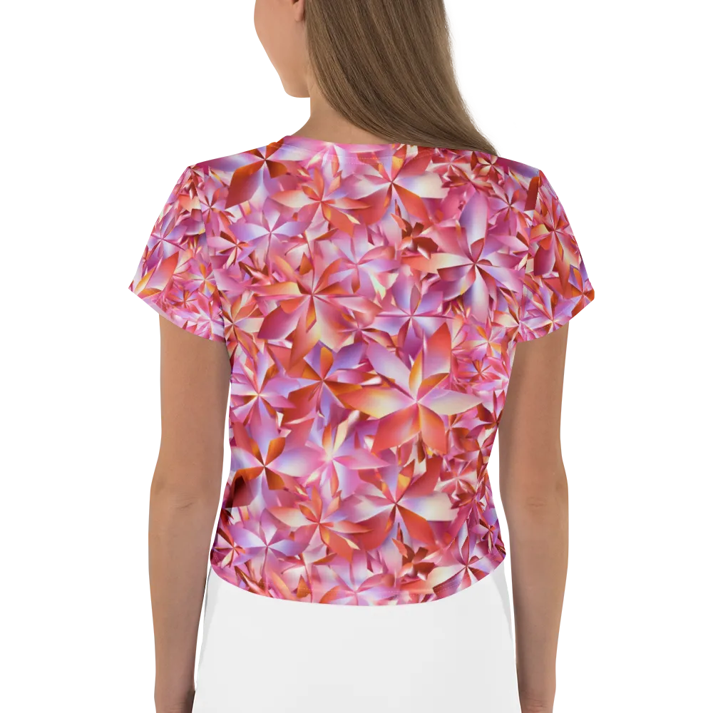 Petal Prism on Crop Tee — Back
