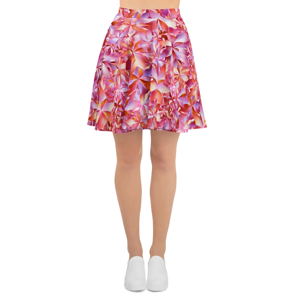 Petal Prism on Skater Skirt — Front