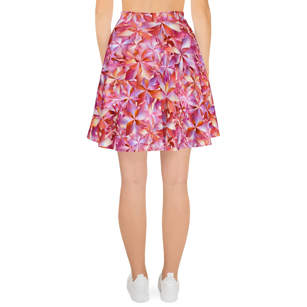 Petal Prism on Skater Skirt — Back